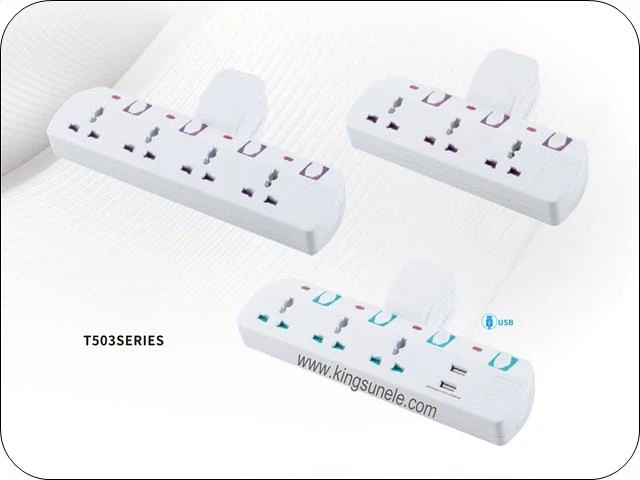 4 Way Ekstensi Memimpin Dengan Plug