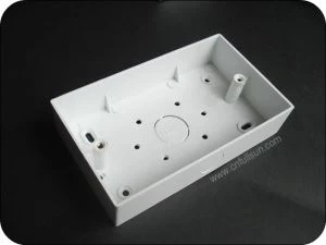PVC Switch Box Halus Permukaan Korosi Resistensi