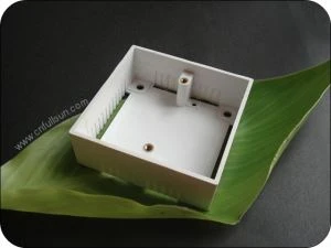 PVC Switch Box Permukaan Halus Standar Inggris